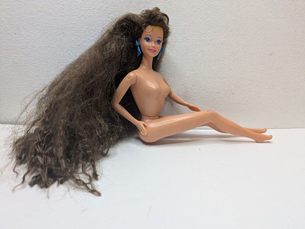Barbie Mattel Totally Hair Teresa Fashion Doll Brunette Nude Vintage 90s TLC
